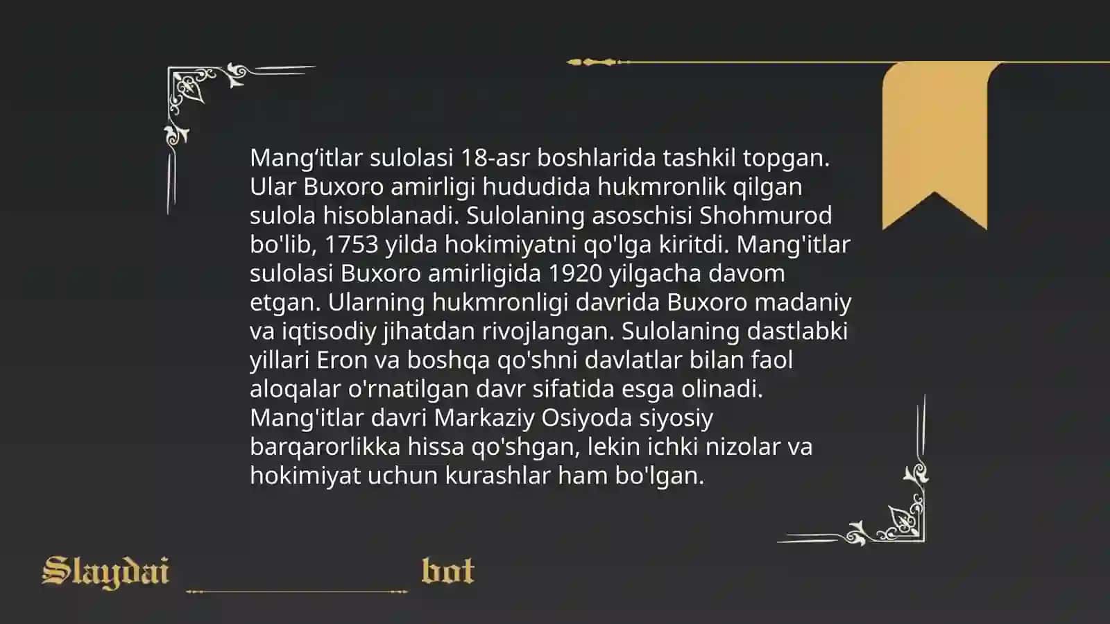 Mang'itlar sulolasi tarixi tarixshunosligi 3