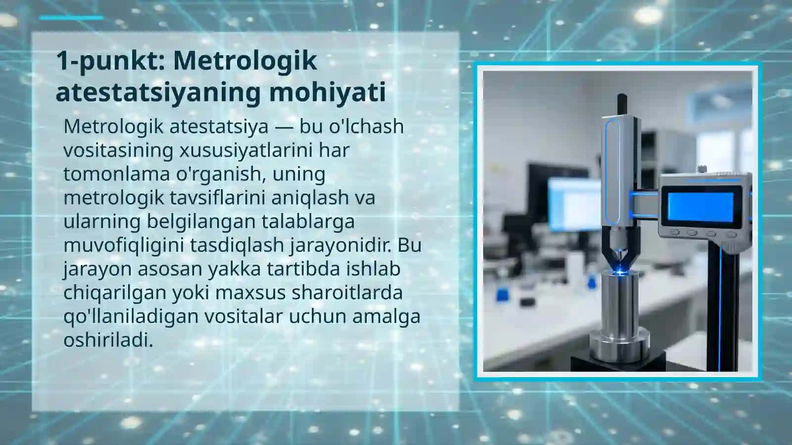 O'LCHASH VOSITALARINING METROLOGIK ATESTATSIYALASH 3