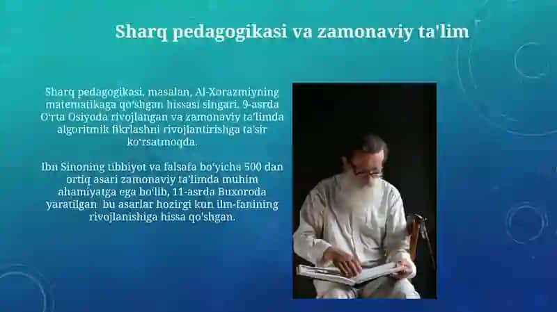 Sharq mutaffakirlarining pedagogik qarashlari 3