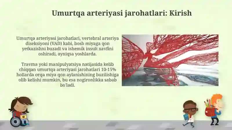 Umurtqa arteriyalar iskachlanishlari 3