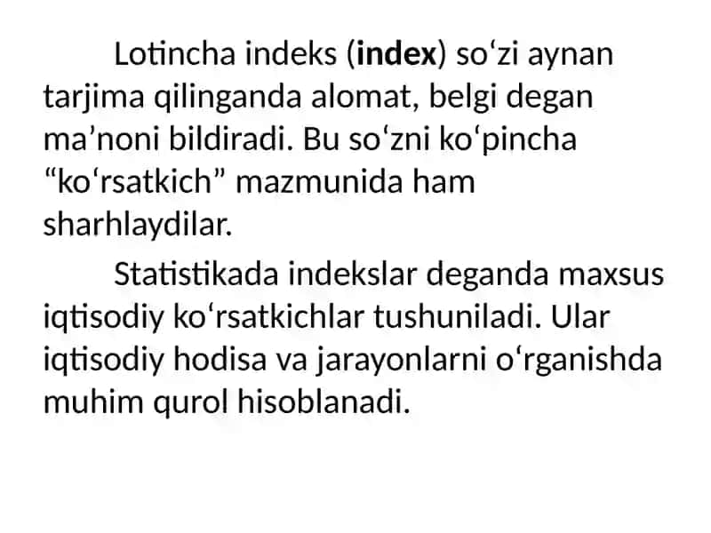 IQTISODIY INDEKSLAR 3