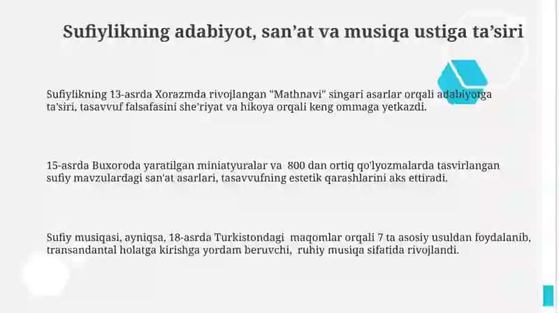 Tasavvuf talimotining sharq madaniyatiga tasiri 3