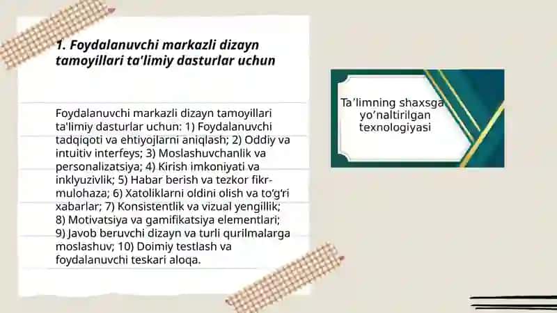 Ta'limiy yo'nalishda chiqiladigon dasturlar interfeysi dizayn tamoyillari 3