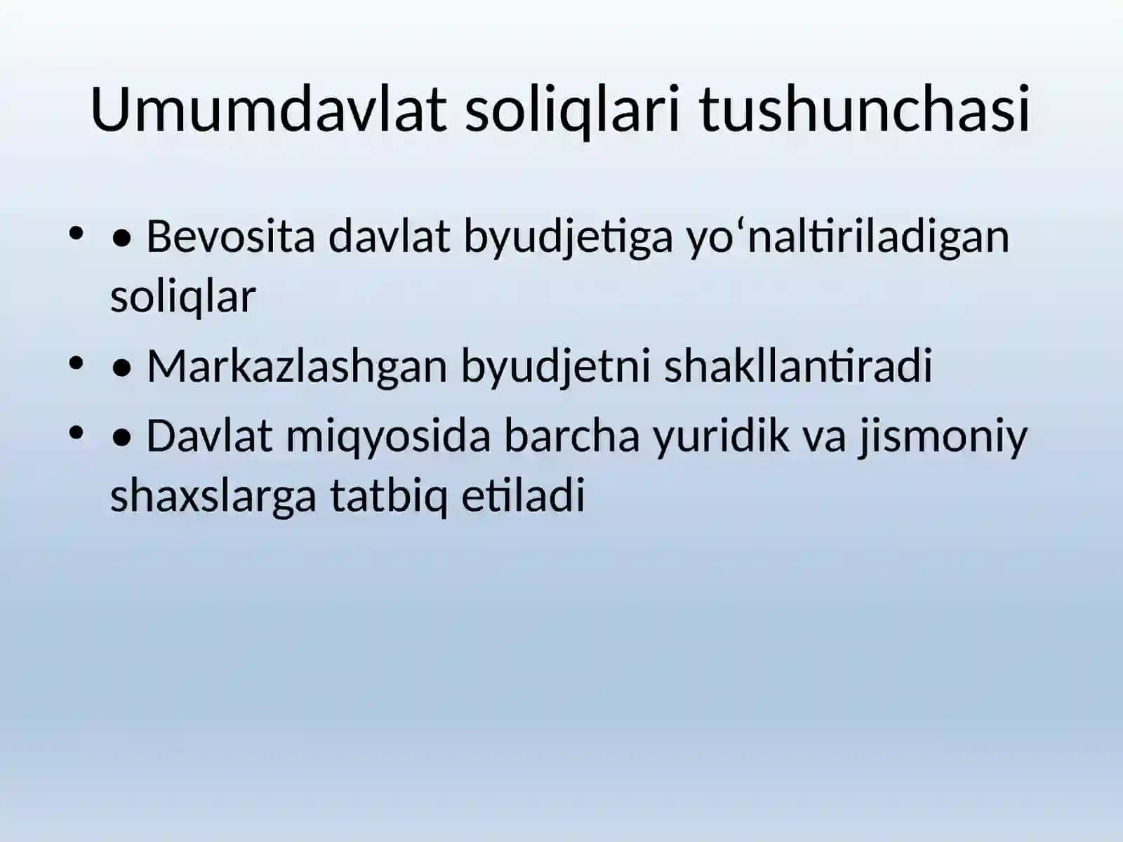 Umumdavlat soliqlari: turlari va ahamiyati 3