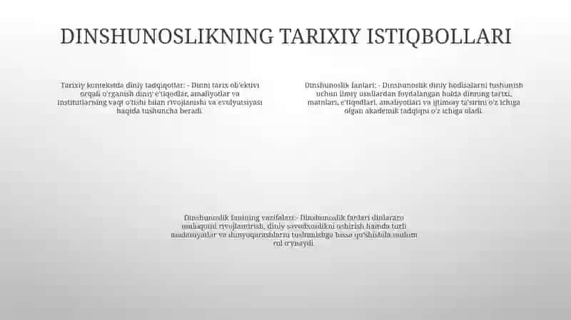 Dinshunoslik Fanining Predmeti Va Funksiyalari 3