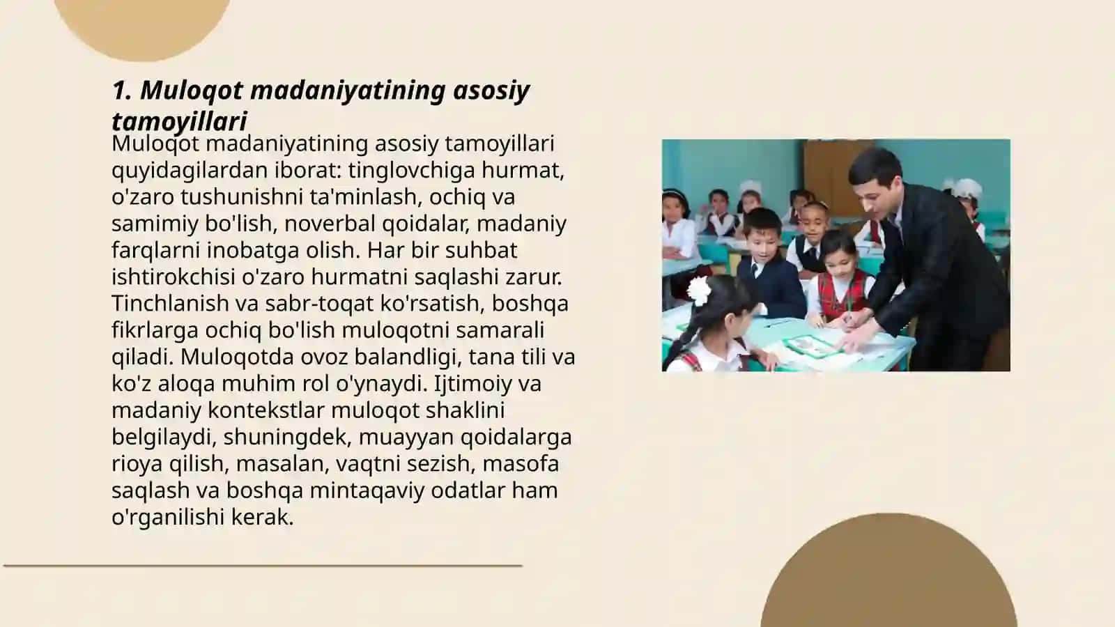 Muloqot madaniyatini shakllantirish yônalishlari 3