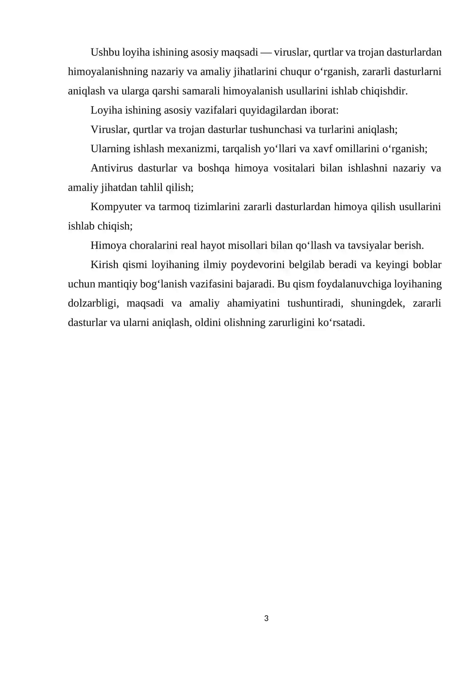 VIRUSLAR, QURTLAR VA TROJAN DASTURLARDAN HIMOYALANISH USULLARINI AMALIY JIHATDAN O'RGANISH 3
