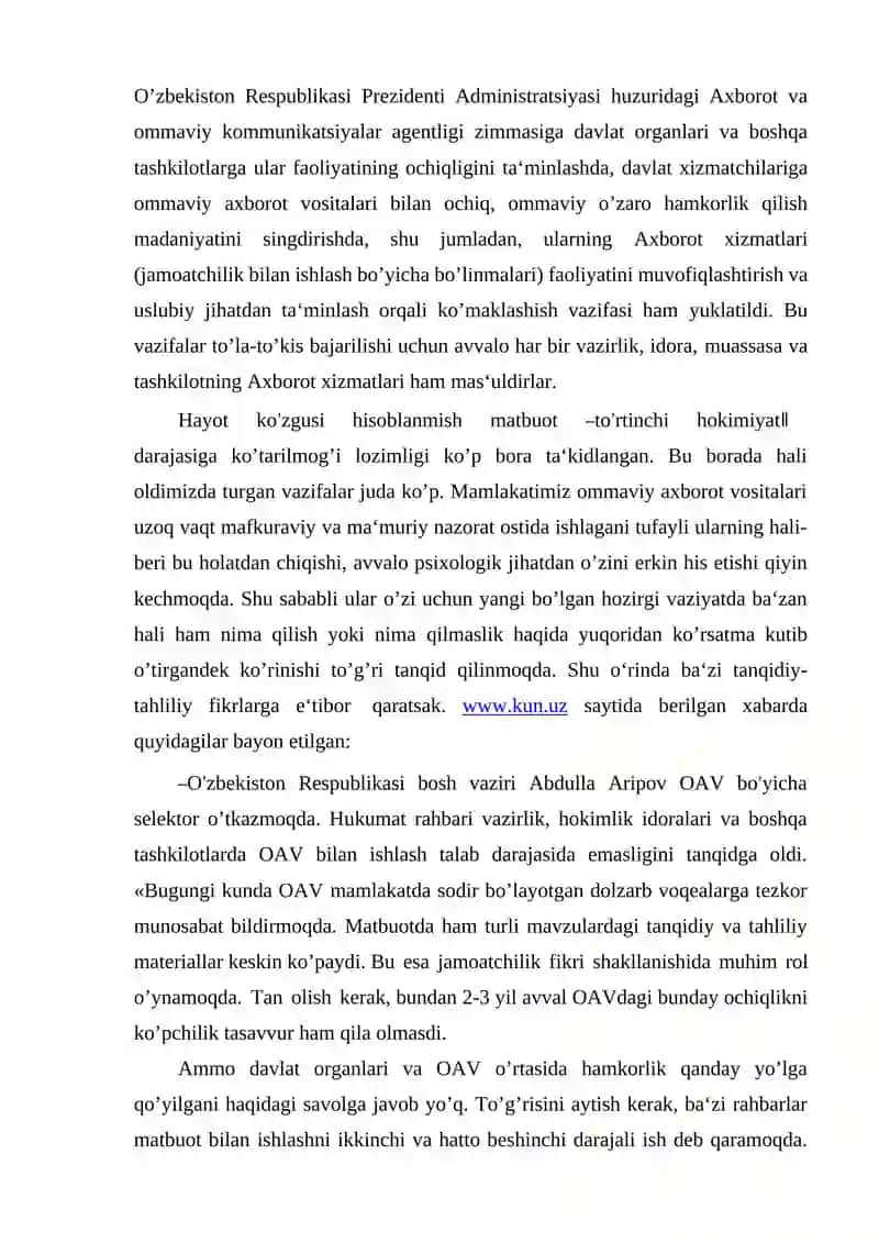 Ommaviy axborot vositalari 3