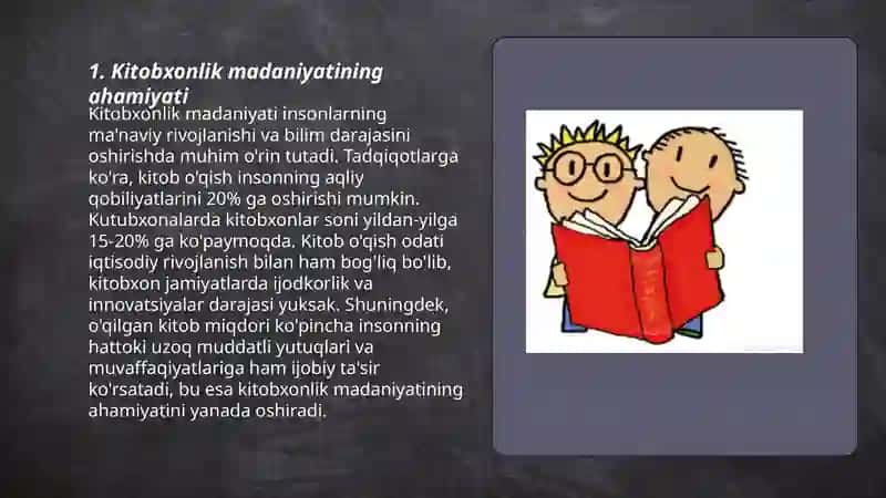 Kitobxonlik madaniyatini shakllantirish 3