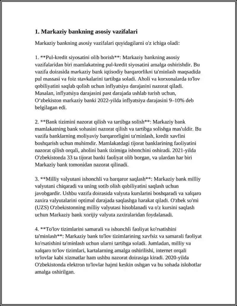 MARKAZIY BANK VA MONETAR SIYOSAT 3