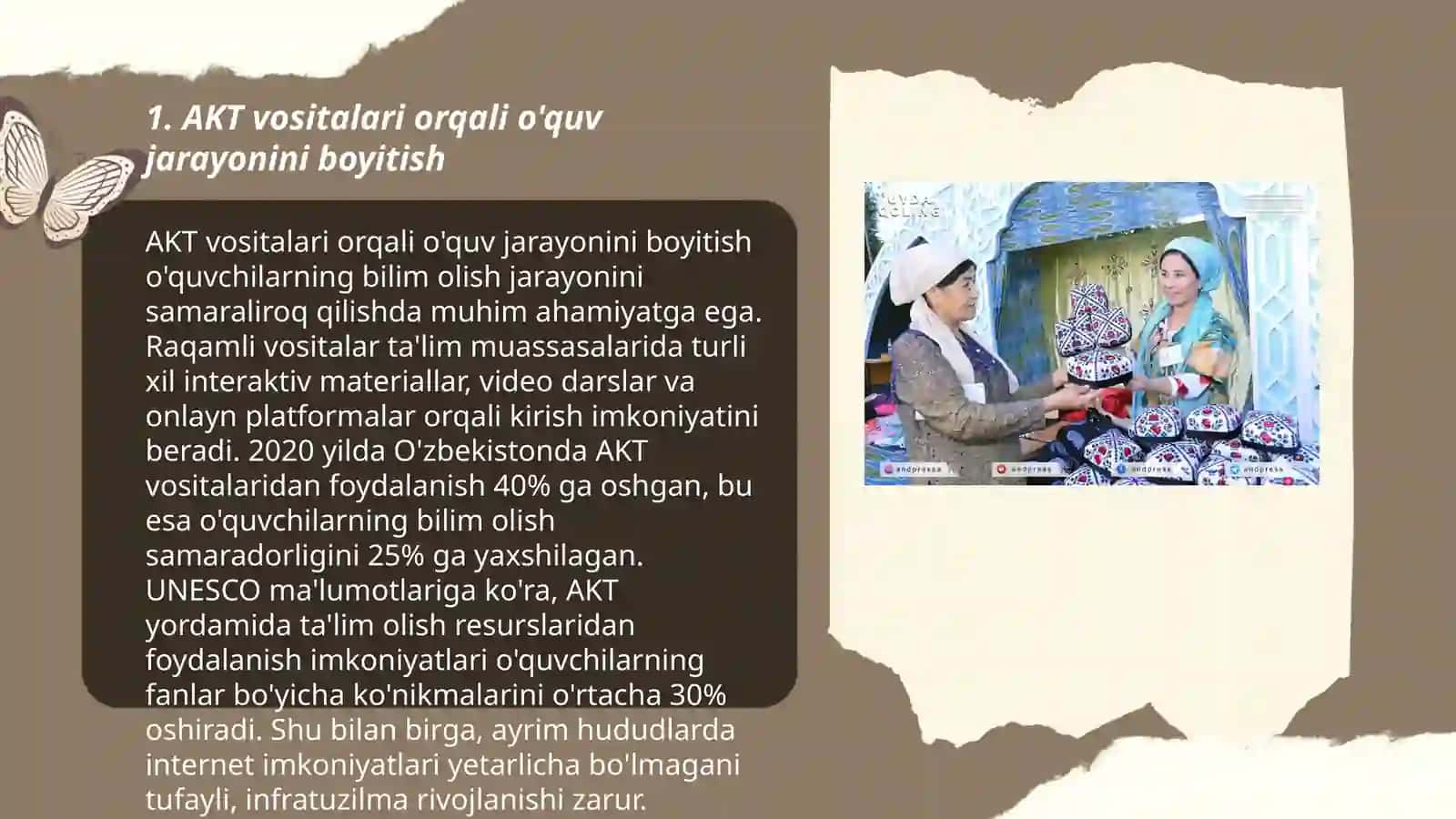Faoliyati va hunarmandchilik mahsulotlari 3