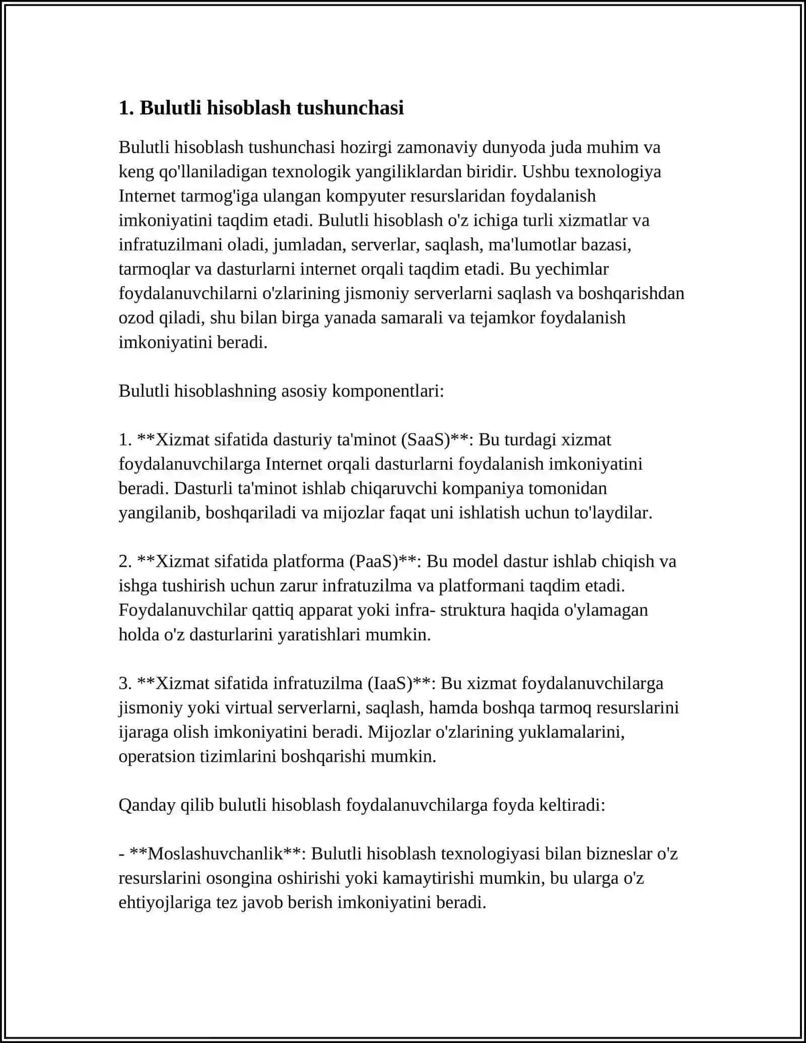 Bulutli Texnologiyalar va Ular Bilan Ishlash 3