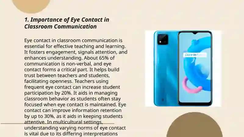 Importance of Eye Contact in Classroom Communication 3