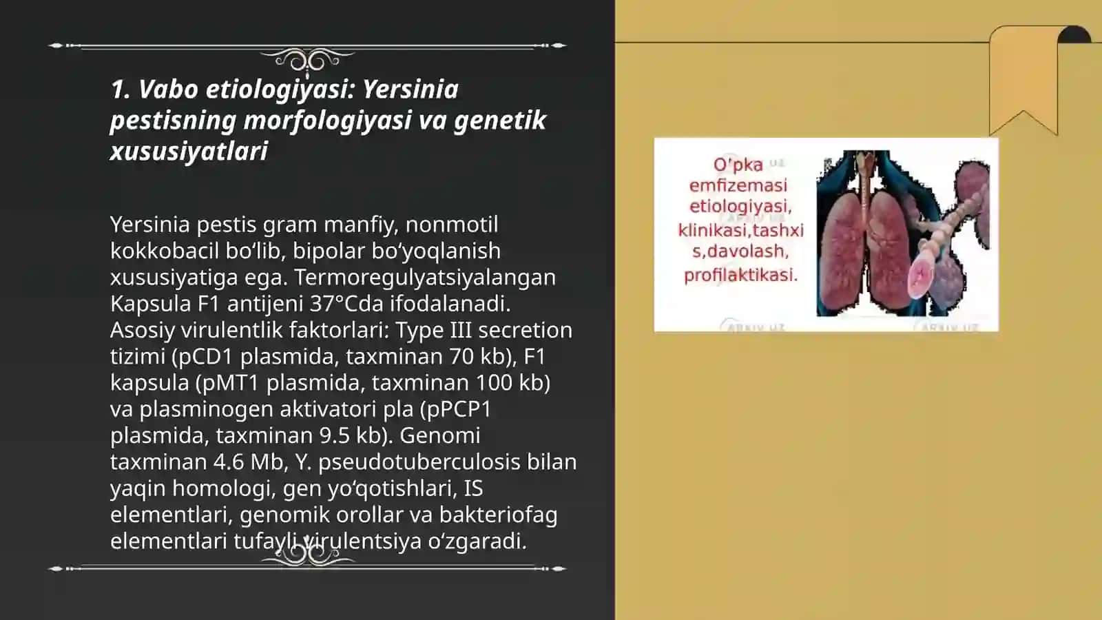 Vabo etiologiyasi epidemiologiyasi Klinikasi Patologiyasi Asoratlari davolash prafilaktikasi 3