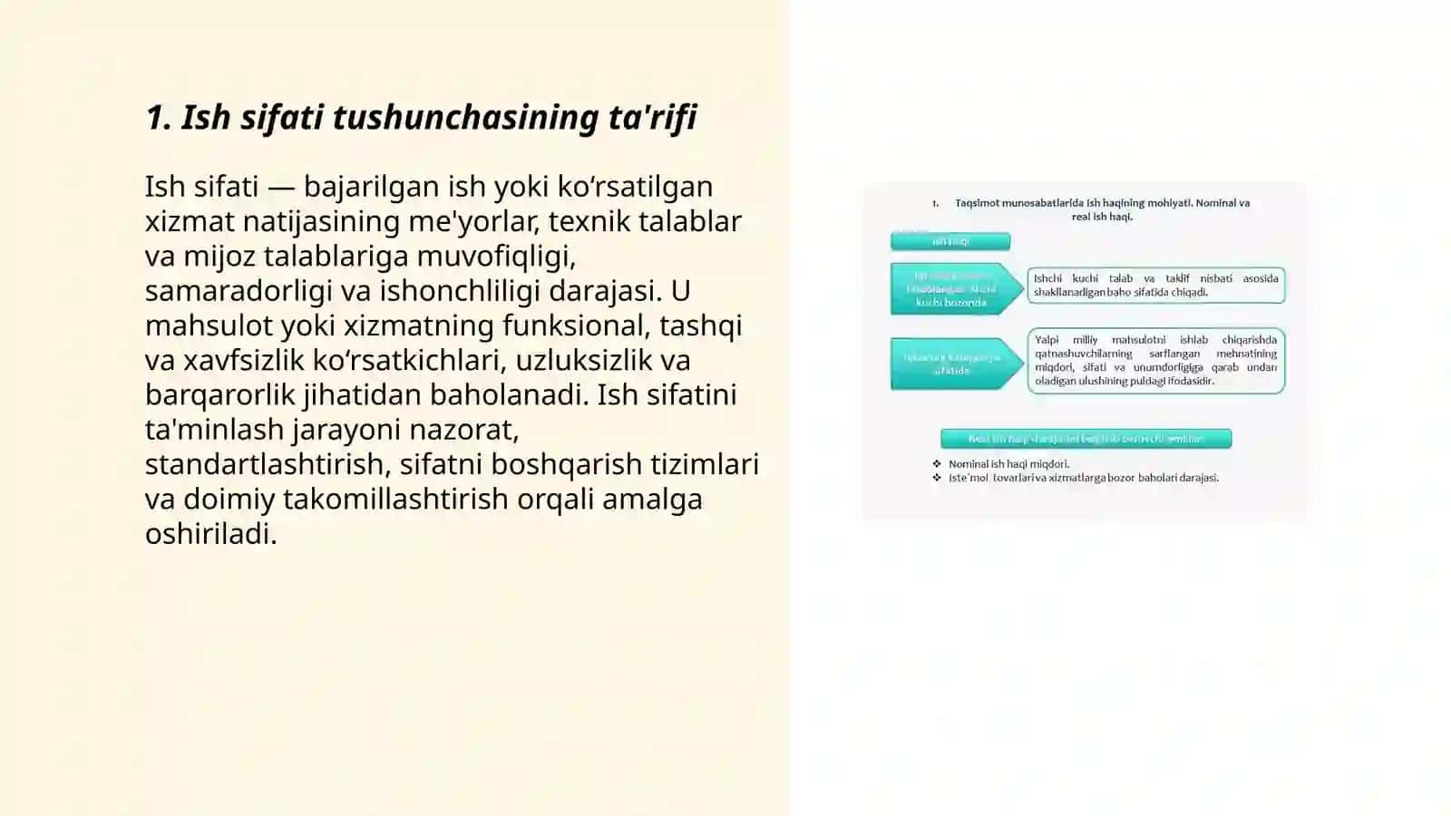Ish sifati tushunchasi 3