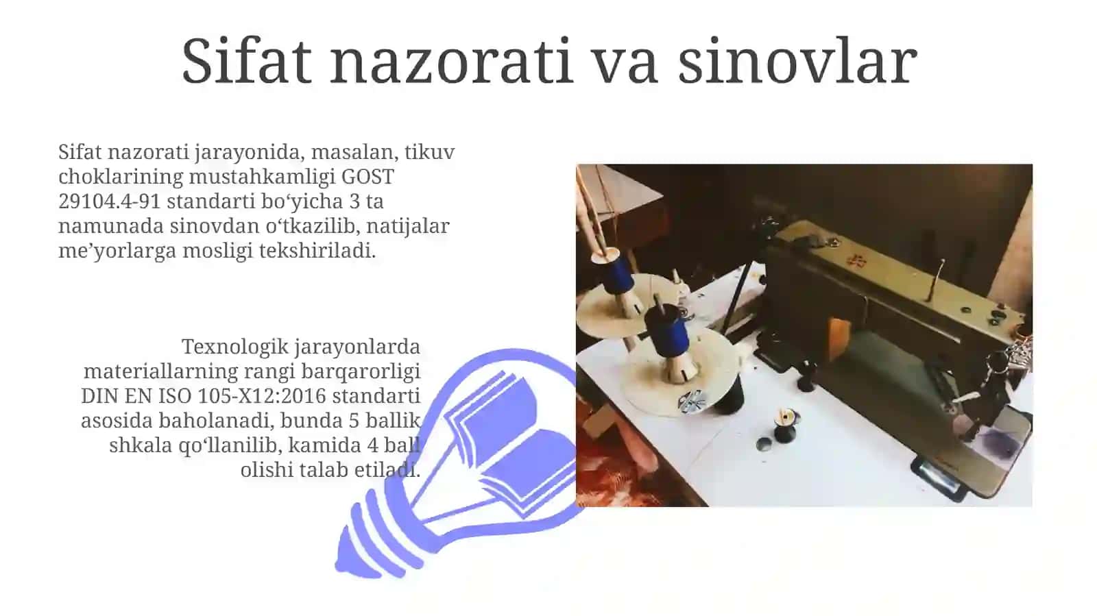 Tikuvchilik mahsulotlari ishlab chiqarish uchun texnologik jarayonlarni loyihalash bosqichlari 3