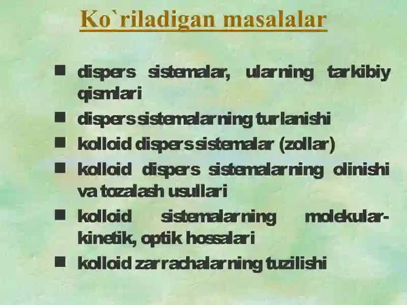 Dispers sistemalar 3