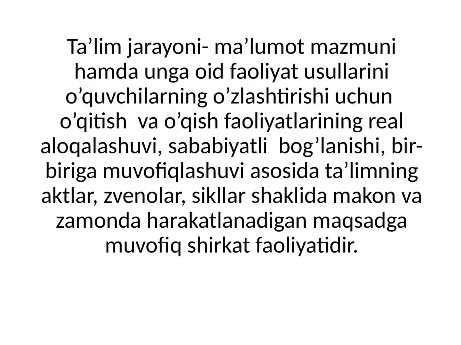 Ta'lim jarayoning mohiyati 3