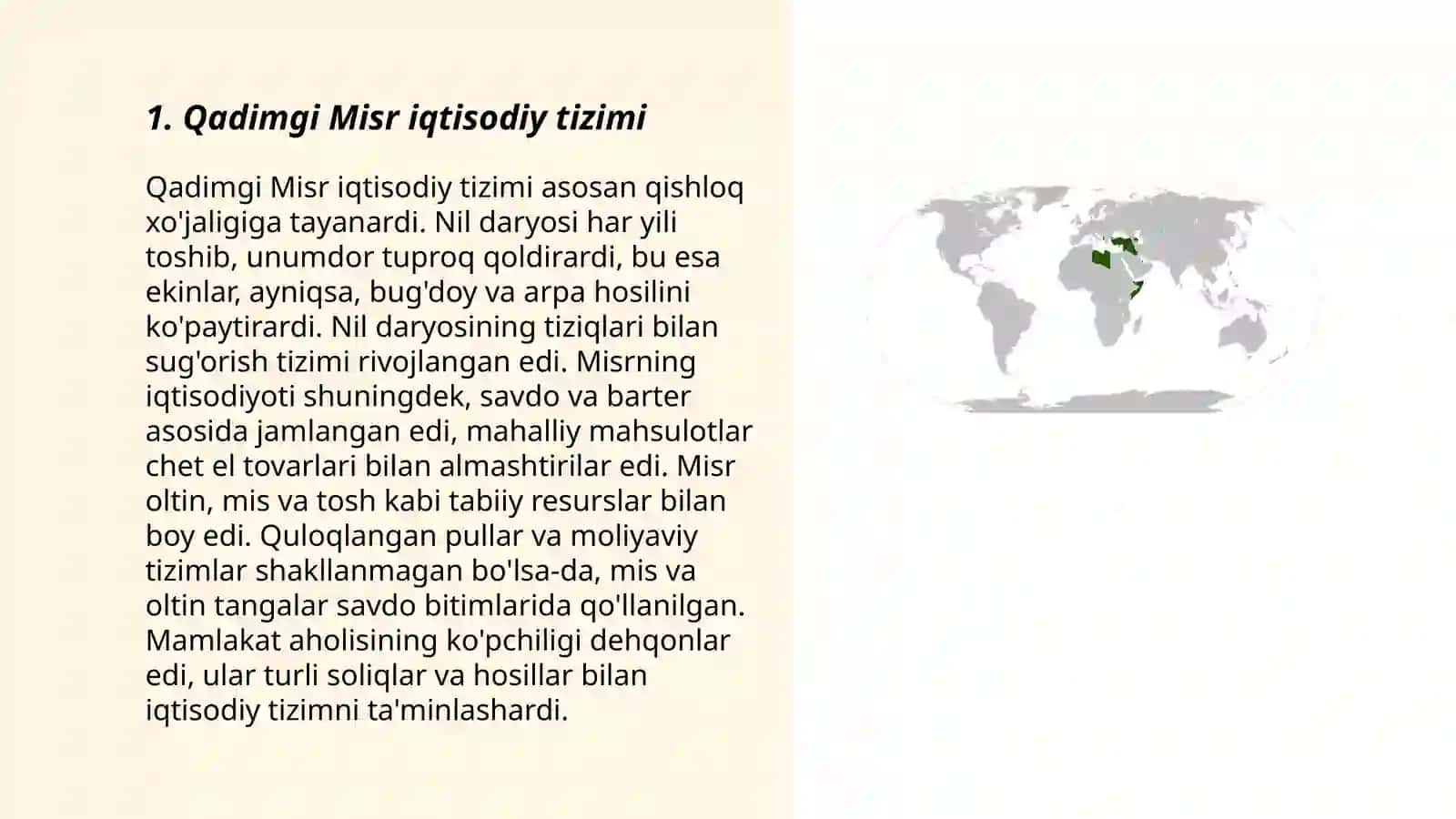 Qadimgi Misr iqtisodiy tizimi 3