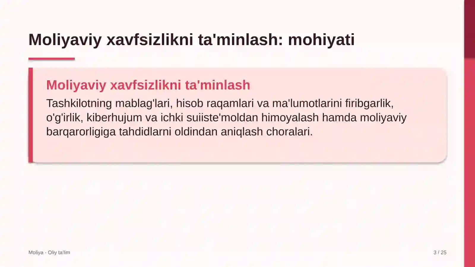 telegram kanallarida moliyaviy xavfsizlikni ta'minlash 3632 3