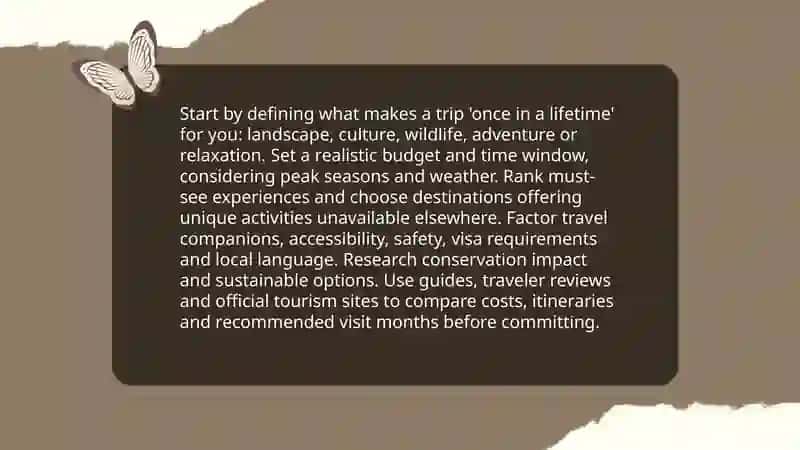 Trip of a Lifetime 3