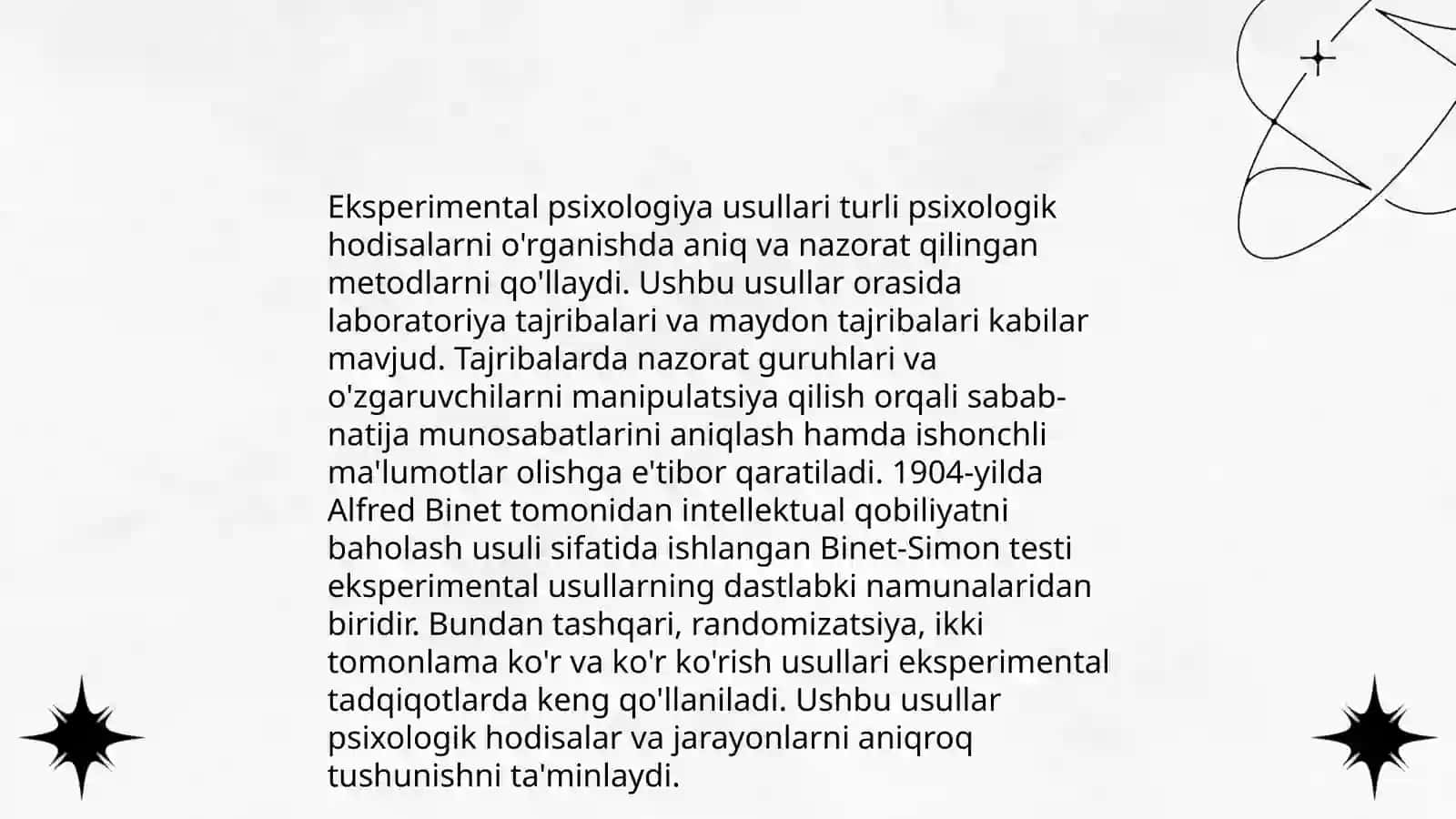 Xozirgi zamon psixologiyasining tadqiqot metodlari 3