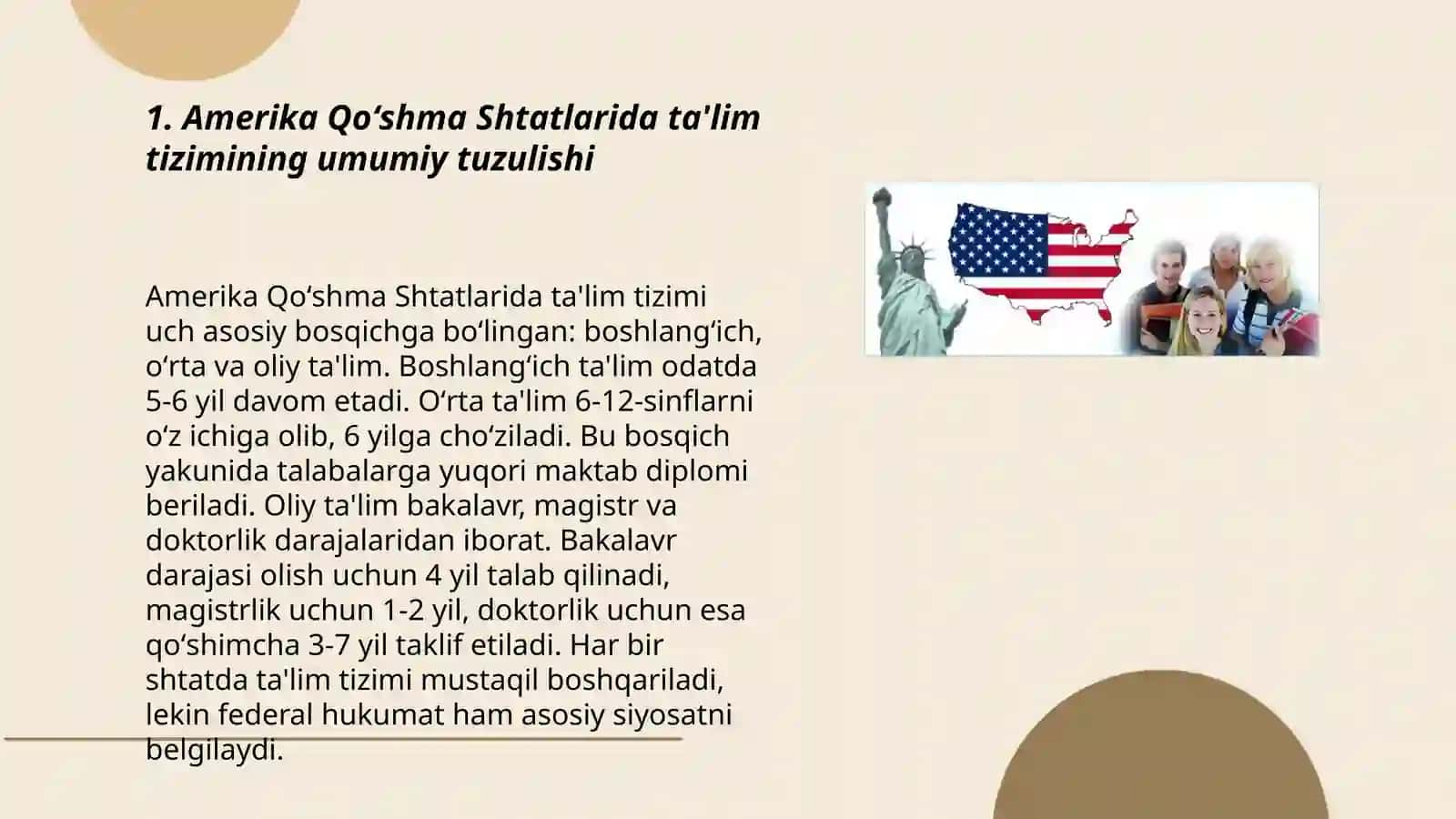 Amerika Qoʻshma Shtatlarida ta'lim tizimi 3