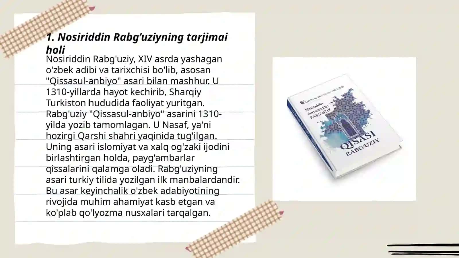 Qisasi Rabg’uziy 3