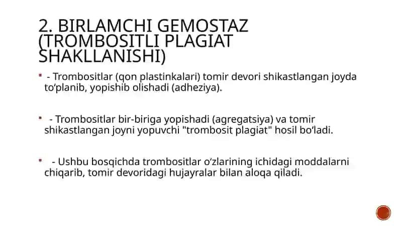 Gemostaz bosqichlari 3