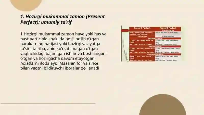 Present Perfect 3