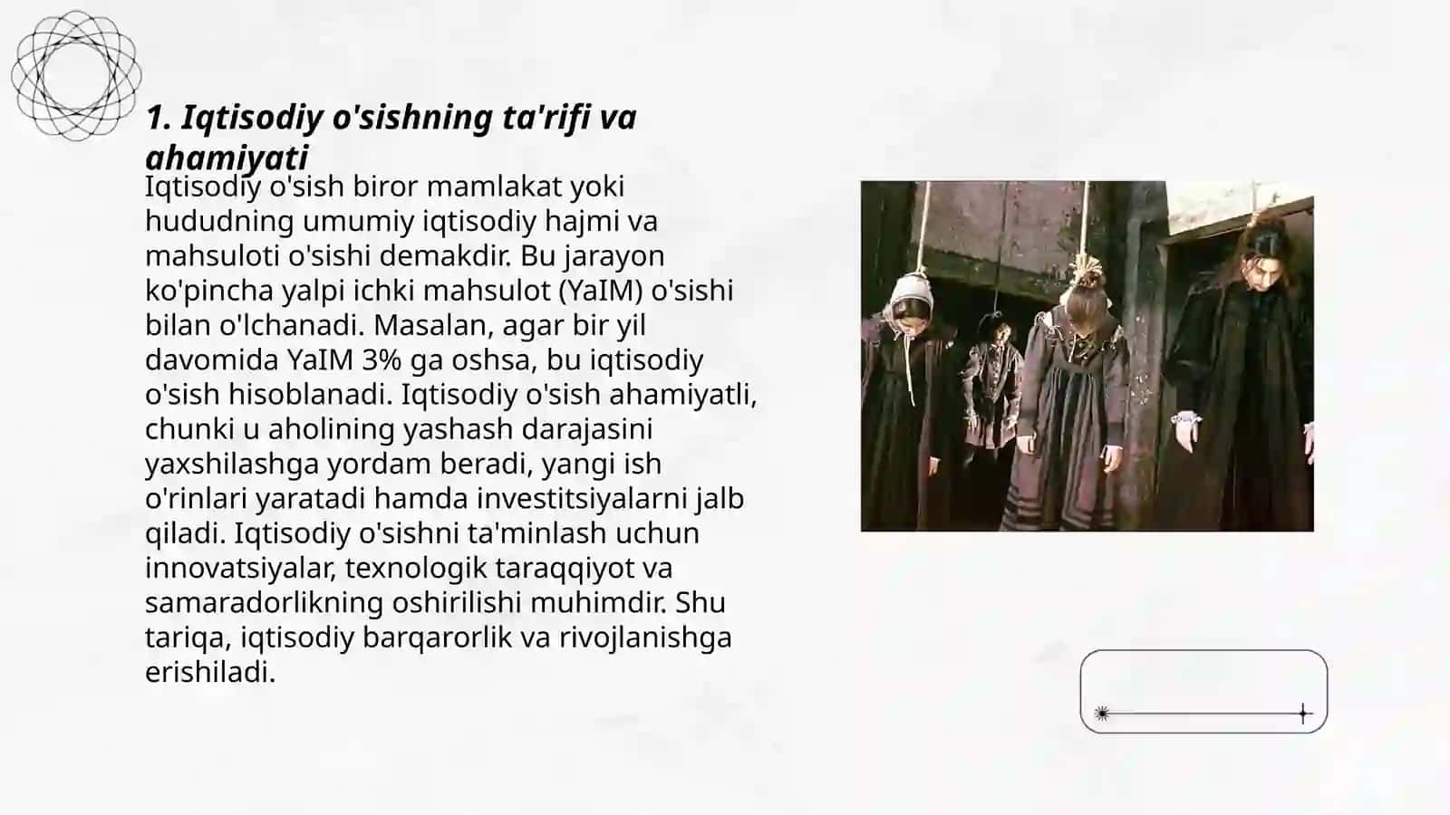 Iqtisodiy Osish va Milliy Boylik Slayd 3