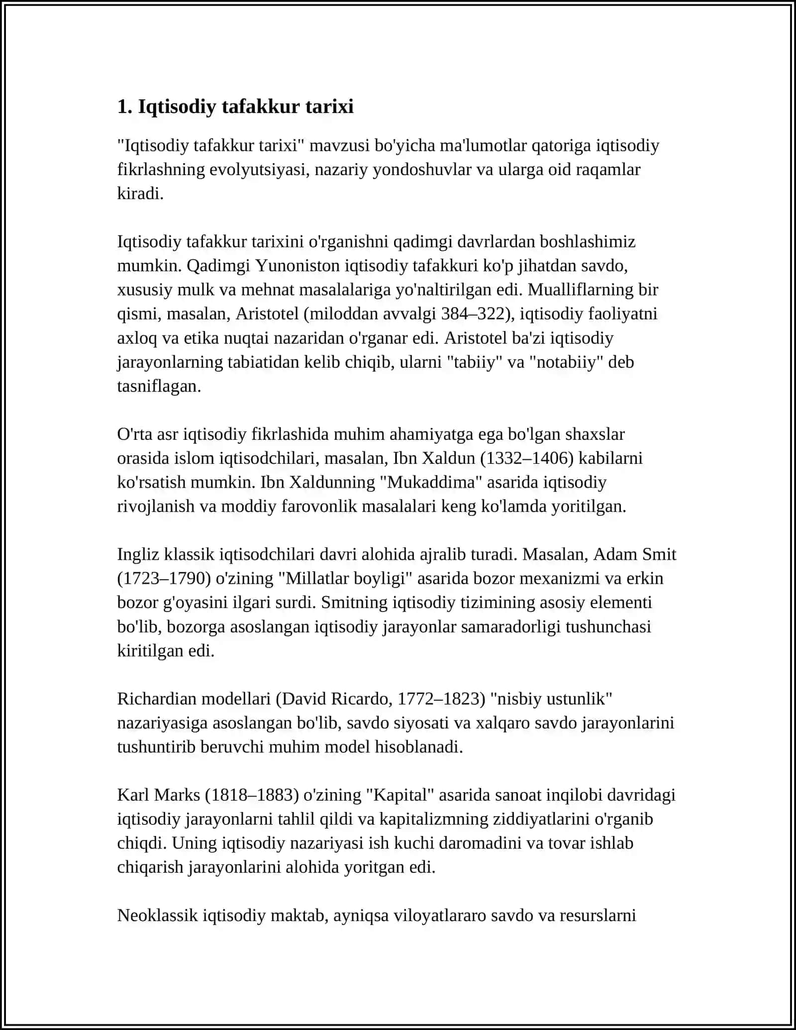 IQTISODIY QARASHLAR EVOLUTSIYASI 3