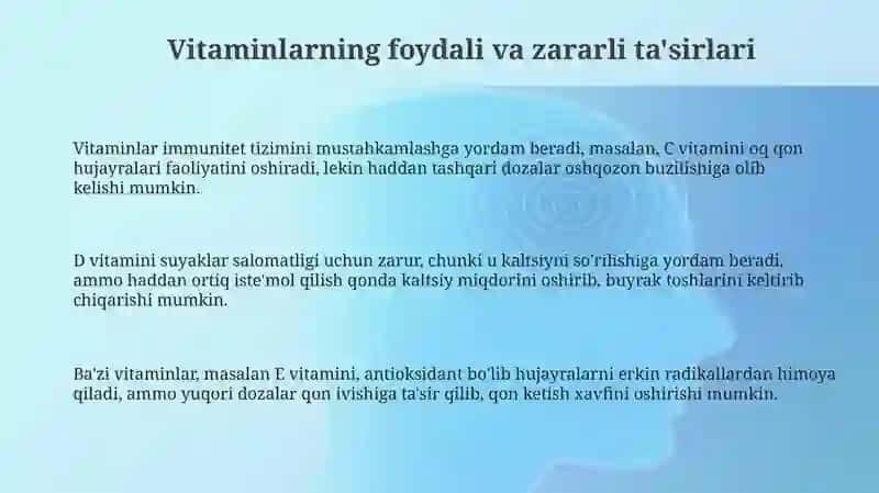 Vitaminlarning foydasi va zarari 3