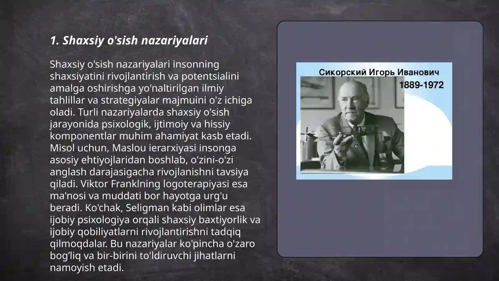 Shaxsiy o'sish nazariyalari 3