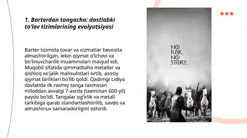 Barterdan tangacha: dastlabki toʻlov tizimlarining evolyutsiyasi 3