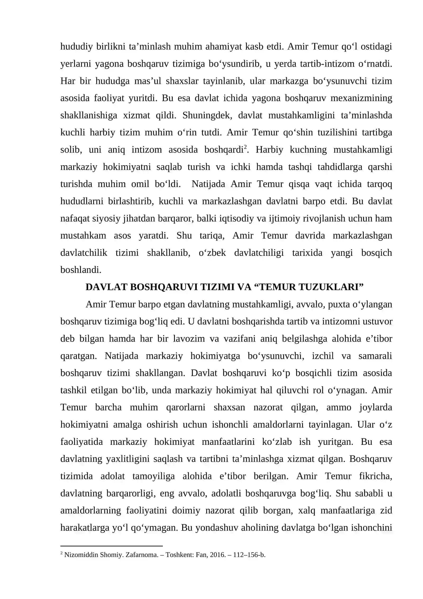 AMIR TEMUR DAVRIDA O‘ZBEK DAVLATCHILIGINING YUKSALISHI 3
