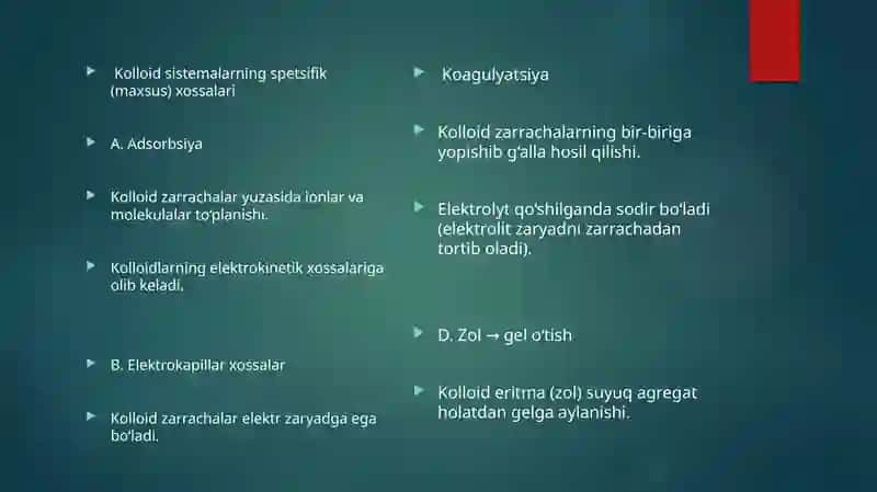 Kolloid sistemalarning molekulyar-kinetik xossalari 3