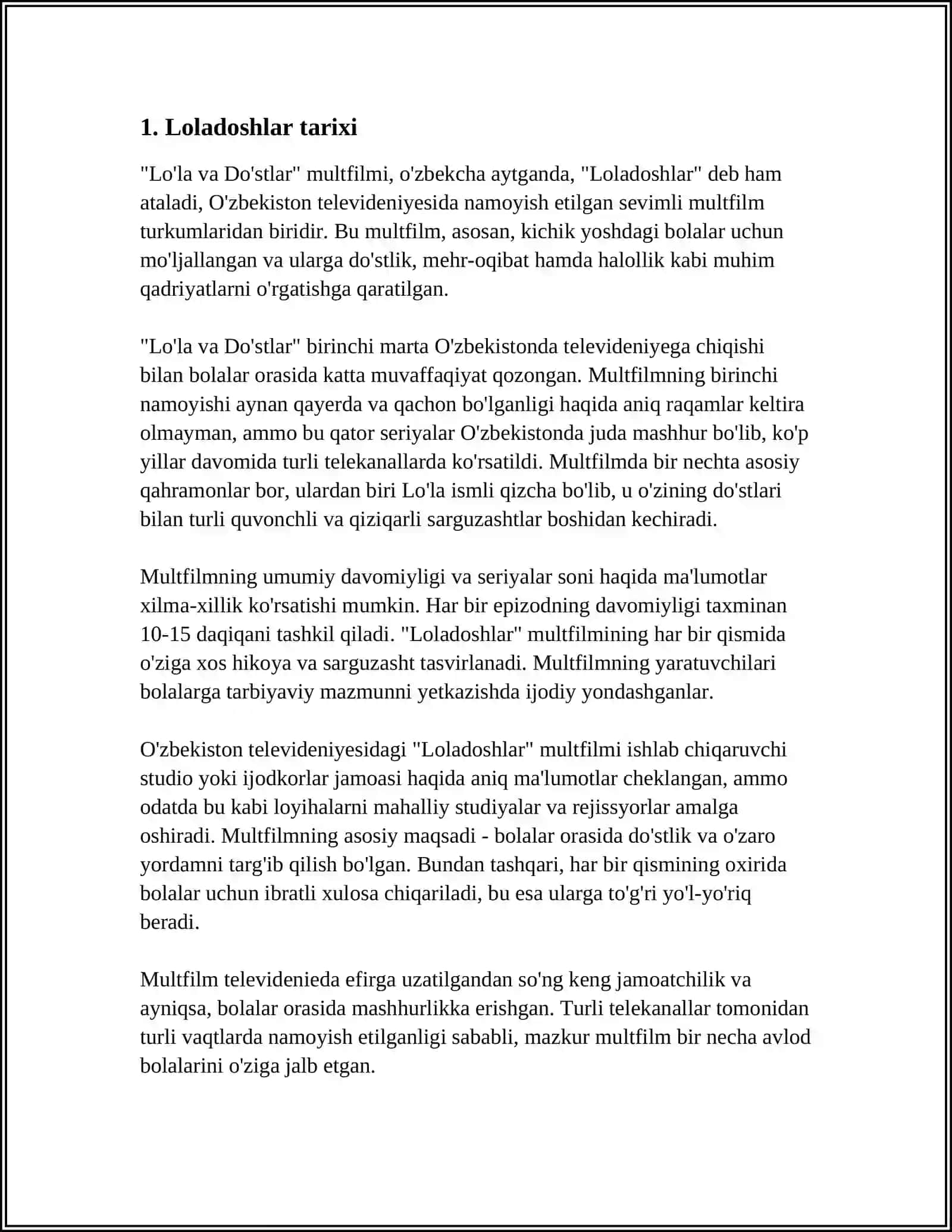 LOLADOSHLAR PIYOZDOSHLAR NARGISDOSHLAR OILASI 3