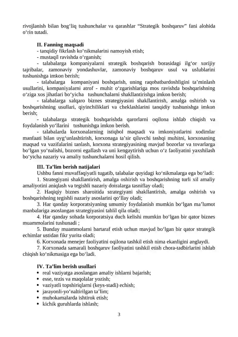 Strategik boshqaruv 3