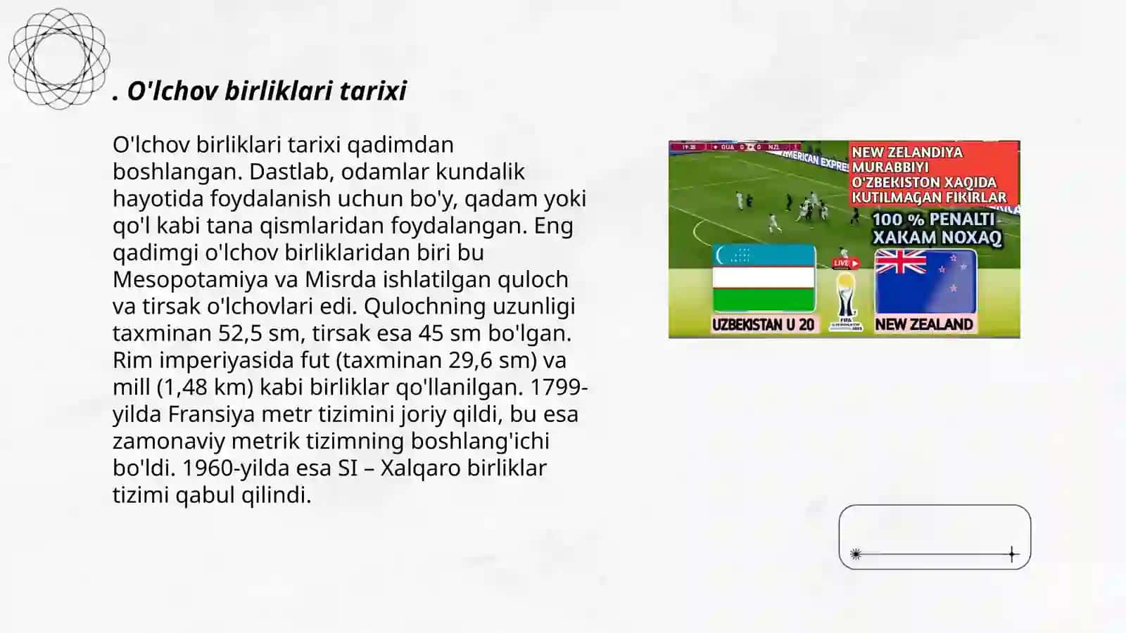 Geometriya. Oʼlchov birliklari haqida maʼlumot 3