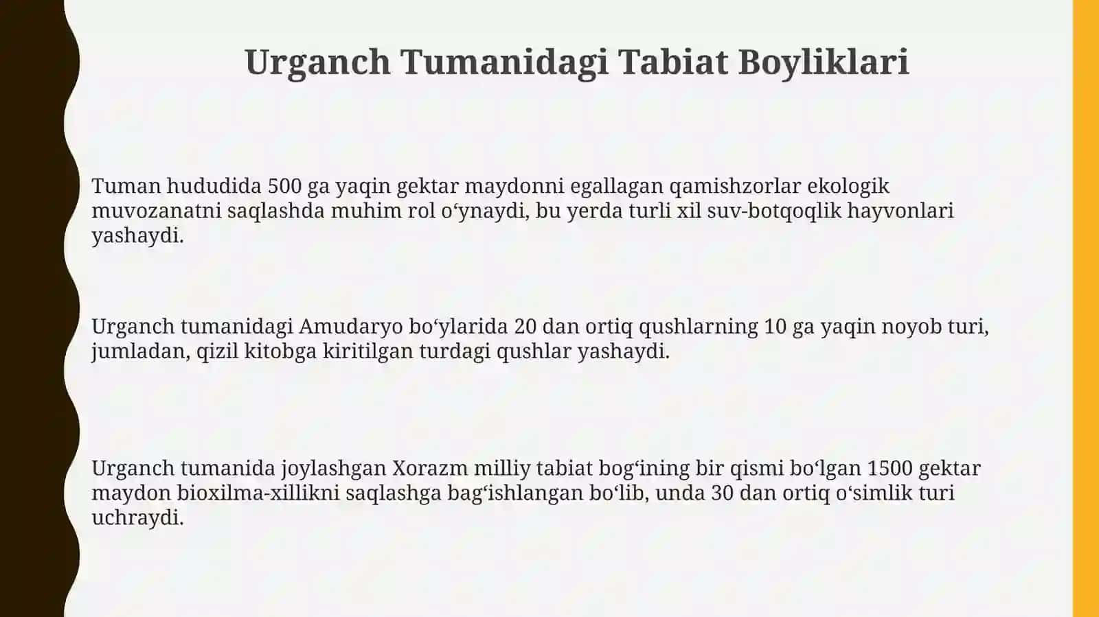 Xorazm Milliy Tabiat Bog'i Umumiy Tavsifi 3