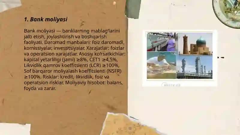 Moliya sohalari va boʻgʻinlari 3