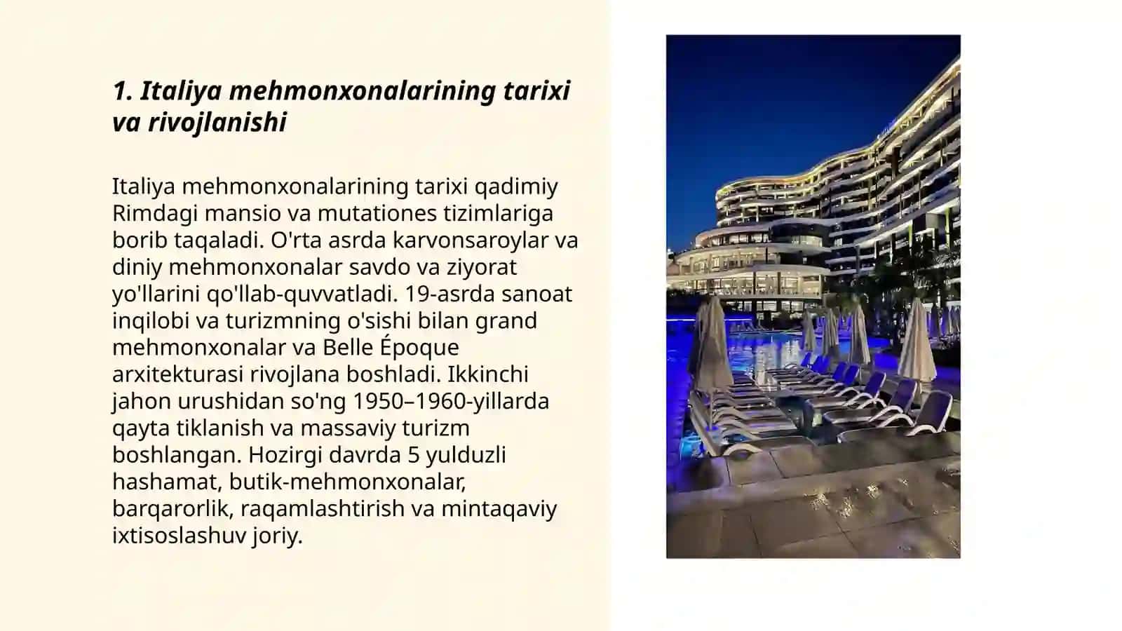 Italiya mehmonxonasi 3