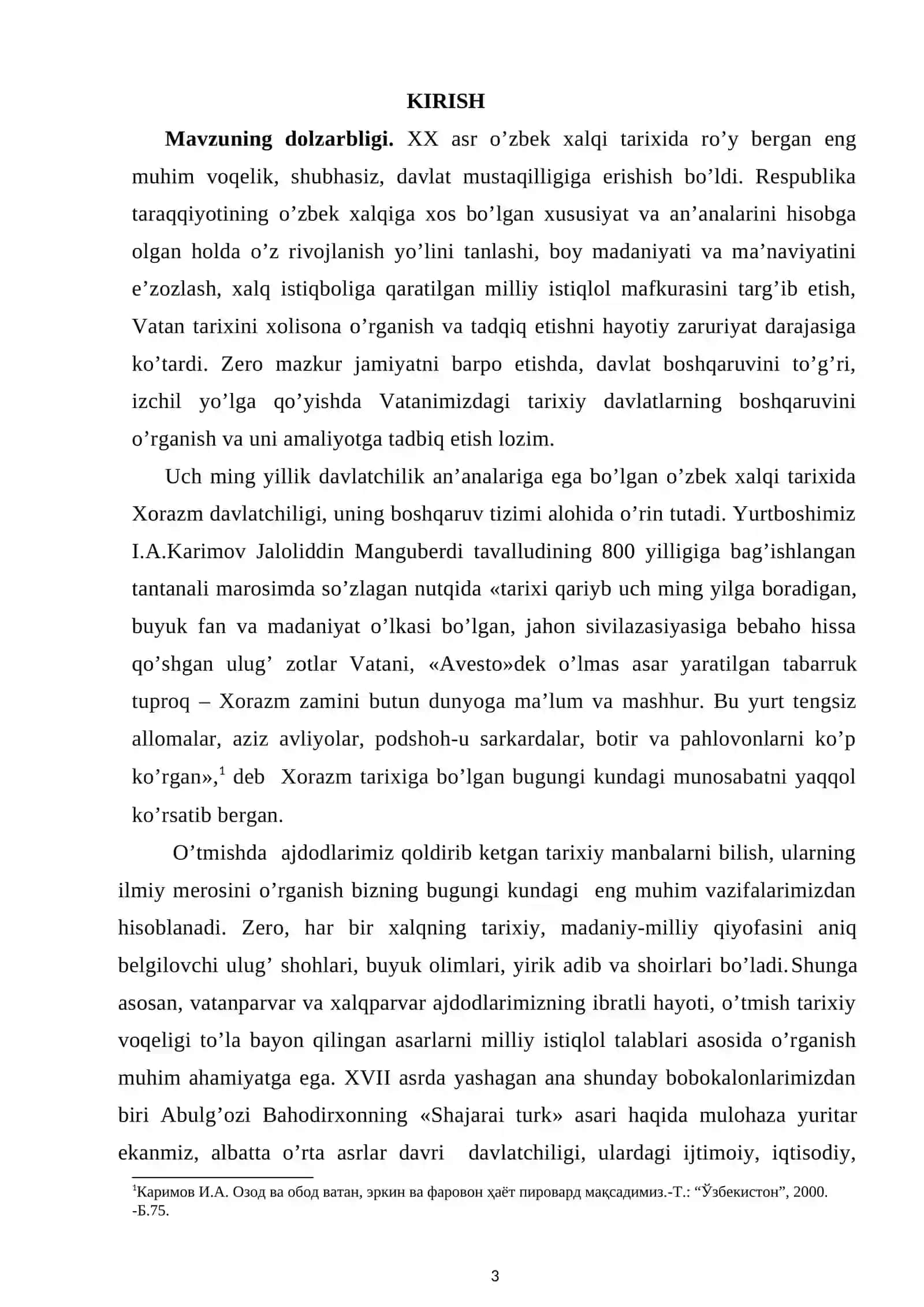 ABULG’OZI BAHODIRXON VA UNING “SHAJARAI TURK” ASARI 3
