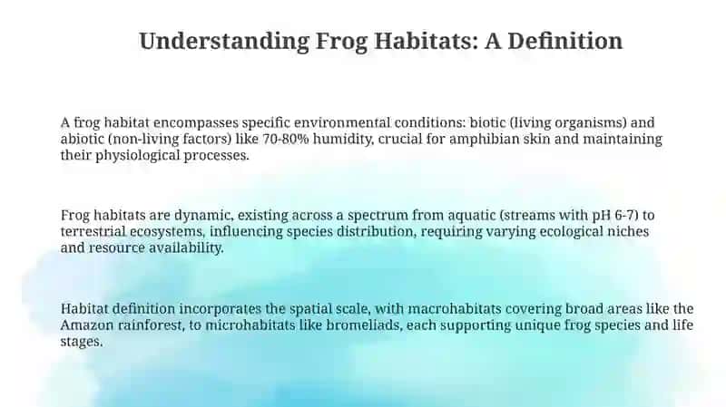 Frog Habitats: An Overview 3