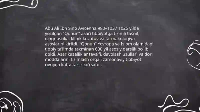 Tibbiyot rivojiga hissa qo'shgan olimlar 3