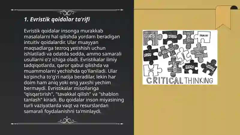 Kreativ fikrlashda evristik qoidalarning turlari 3