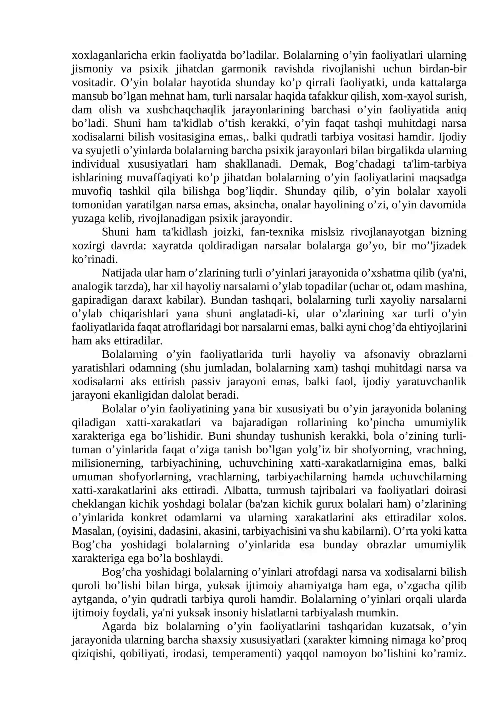 Maktabgacha yosh davrida psixik rivojlanish xususiyatlari 3