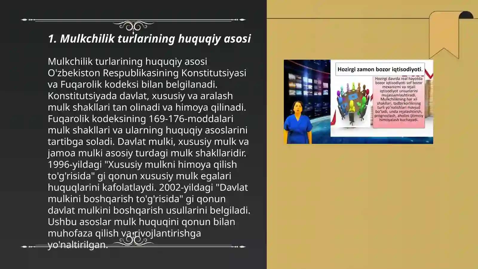 Mulkchilik turlarining huquqiy asosi 3