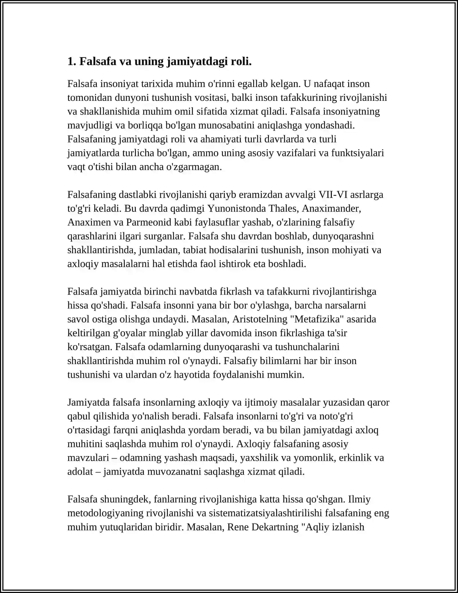 FALSAFA VA UNING JAMIYATDAGI O'RNI 3